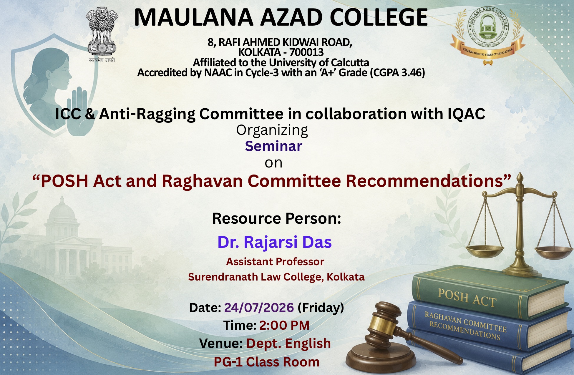 POSH Act and Raghavan Committee Recommendations